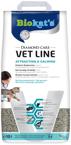 Biokat's Kattenbakvulling Diamond Care Vet Line Attracting & Calming 10 LTR